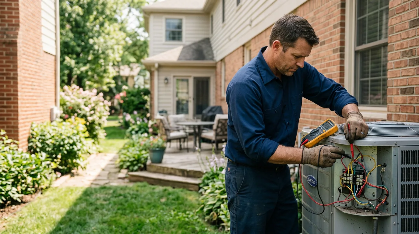 HVAC technician working near Hepzibah, WV